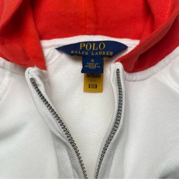 Ralph Lauren Girls Spa Terry Hooded Romper